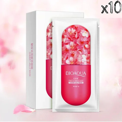 پک 10 عددی ماسک ژله ای شکوفه گیلاس بایوآکوا